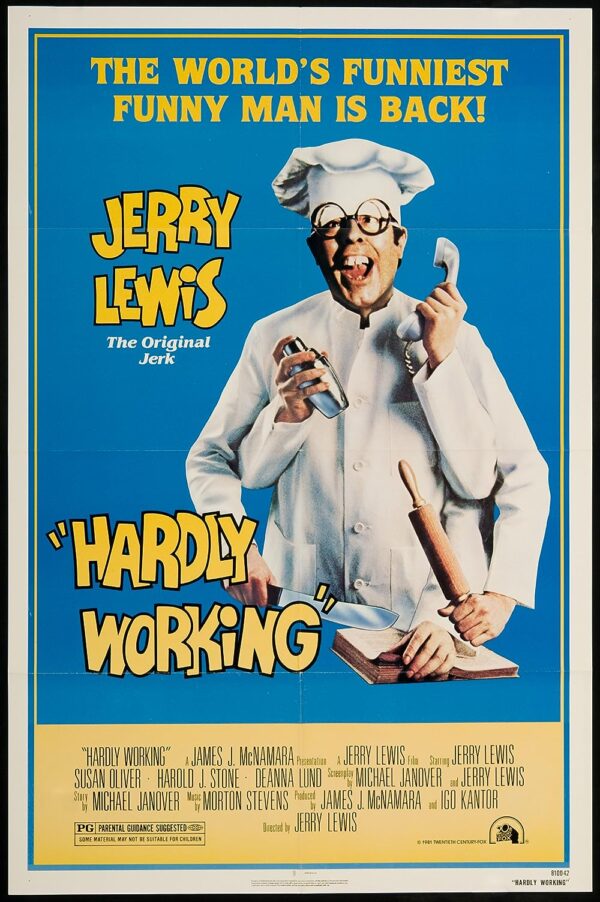 Hardly Working (1980) DVD MOVIE Stars Jerry Lewis