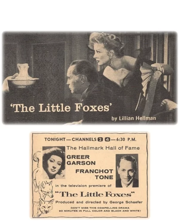 The Little Foxes (1956) DVD Movie