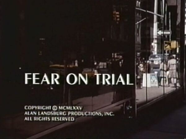 Fear on Trial (1975) DVD Movie