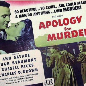 Apology for Murder (1945) Movie on DVD