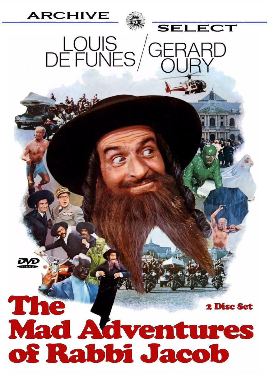 The Mad Adventures of Rabbi Jacob Movie on DVD (1973) 1 The Mad Adventures of Rabbi Jacob Movie on DVD (1973)
