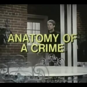 Anatomy of a Crime Movie on DVD (1969)