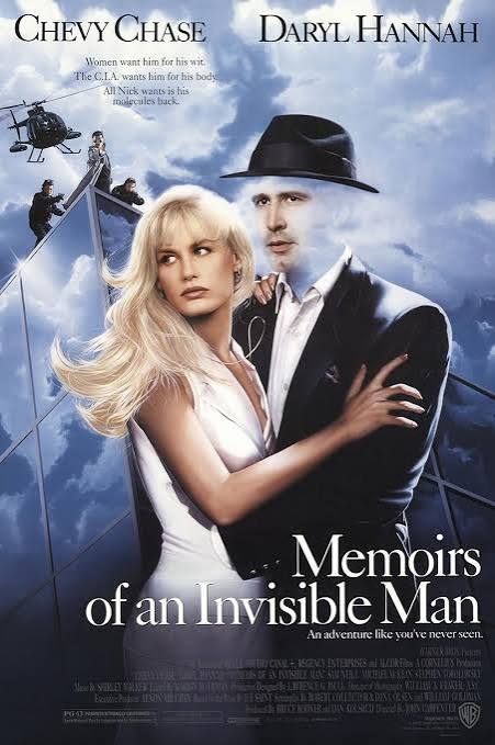 Memoirs of an Invisible Man Starring Sam Neill Movie on DVD (1992) 1 Memoirs of an Invisible Man Starring Sam Neill Movie on DVD (1992)